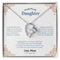 To My Lovely Daughter | Always Keep Me In Your Heart - Forever Love Necklace