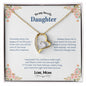 To My Lovely Daughter | Always Keep Me In Your Heart - Forever Love Necklace